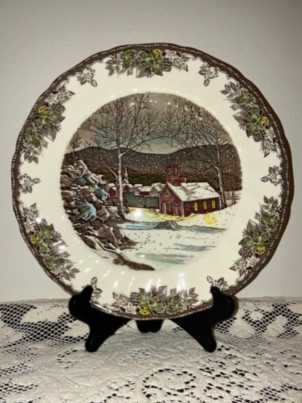 Johnson Brothers Friendly Village "The School House" 10-1/2" Dinner Plate
